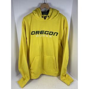 Oregon Ducks Yellow/Green Hoodie Sweatshirt Stadium Athletics Mens Size 2XL